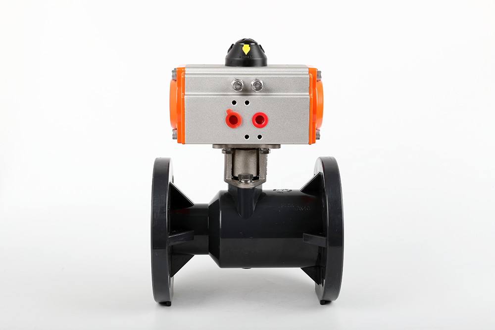 宝丰气动法兰一体球阀